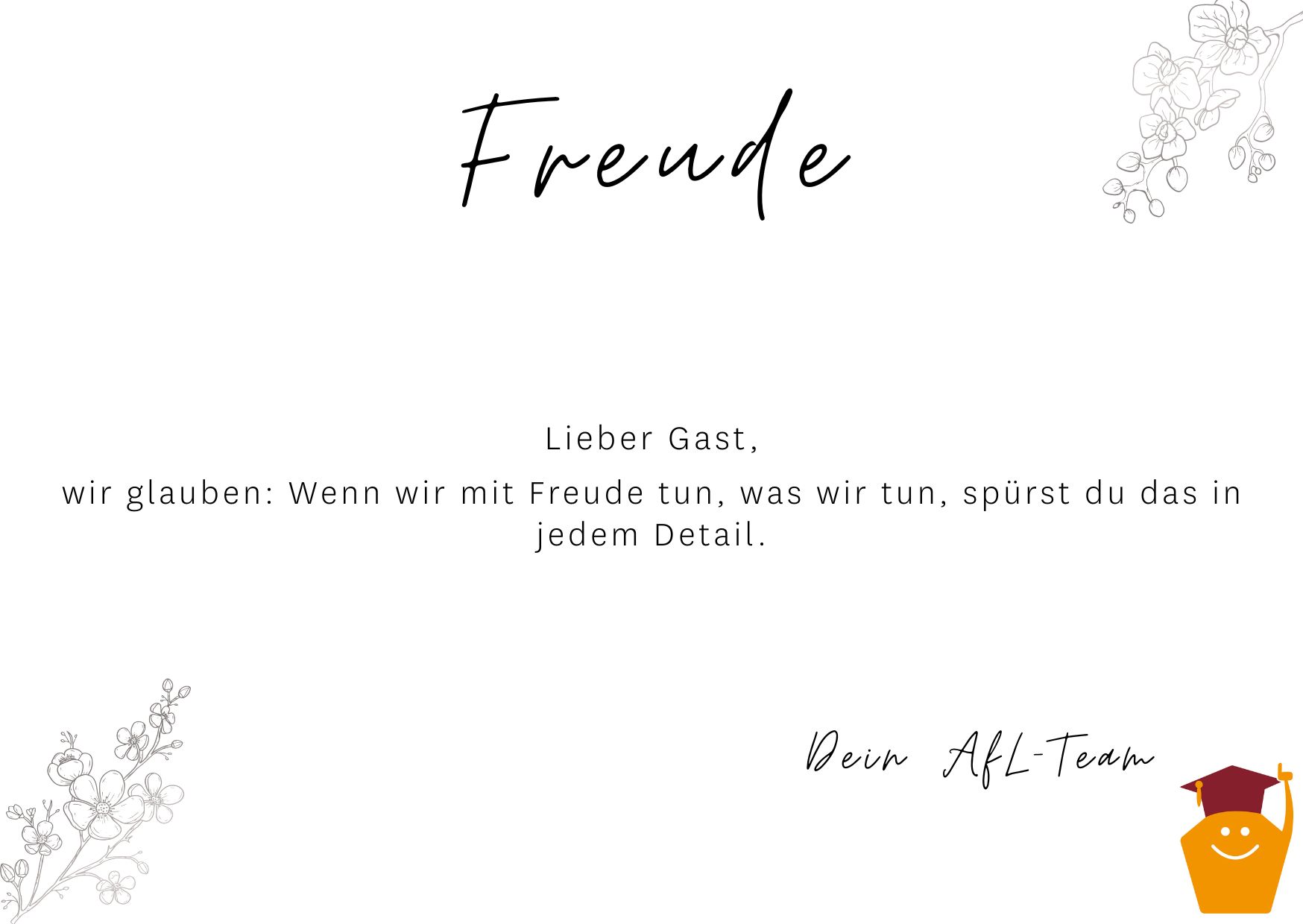 Freude Wertebild Thema Freude